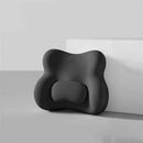 Carrot Hooded Blanket with Black Memory Foam Lumbar Support Pillow, Cozy Wearable Throw Blanket and Ergonomic Back Cushion Set for Office, Home, Study and Relaxation-5