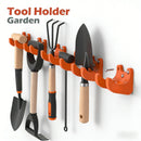 10PCS Orange Garden Tool Holder with Mounting Screws - Double Hooks Wall Storage Bracket, Compact Garden Tool Organiser for Shovels, Rakes and Hand Tools-2