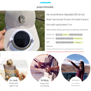 White Solar Powered Fan Hat - Breathable Mesh Cap with USB Rechargeable Cooling Fan, LED Display, Adjustable Brim for Outdoor Fishing Camping Hiking Summer Heat Relief-6