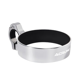 Silver Aluminium Alloy Bicycle Cup Holder - Adjustable Handlebar Mount for Coffee Bottles, Universal Drink Rack for E-Bikes Motorcycles Road Bikes