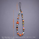 2-Pack Halloween Beaded Phone Charm - Cute Acrylic Pumpkin Skull Lanyard - Decorative Mobile Phone Accessory with Strap Loop - Spooky Festival Gift Suitable for couples-5