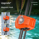 2 Pack Orange Magnetic Fishing Rod Holder Clip -  ABS Lure Rod Fastener with EVA Padding and Magnetic Hook Keeper for Kayak and Boat Storage-3