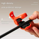 2 Pack Orange Magnetic Fishing Rod Holder Clip -  ABS Lure Rod Fastener with EVA Padding and Magnetic Hook Keeper for Kayak and Boat Storage-9
