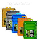 Green Large Size 19.8cm Fishing Lure Storage Box - Double Sided PP Tackle Organizer with Drainage System - Durable Hard Case for Minnows, Crankbaits, Hooks-4