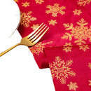 Golden Festive Christmas tree-Print Christmas Table Runner - 28x200cm Polyester Table Decoration, Ideal for Christmas Parties and Home Decor-3