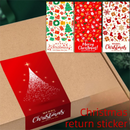 (Style 4) 50 Sheet Christmas Gift Sealing Sticker Set with 100 Stickers - 100 x 50 mm Rectangular Holiday Labels for Gift Boxes, Wrapping, Packaging and Envelopes-3