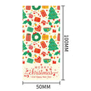 (Style 4) 50 Sheet Christmas Gift Sealing Sticker Set with 100 Stickers - 100 x 50 mm Rectangular Holiday Labels for Gift Boxes, Wrapping, Packaging and Envelopes-7