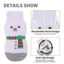 Matching Christmas Socks Set for Adult and Dog- Santa Claus Design with One Pair Adult Socks and One Set M Size Anti Slip Pet Socks for Festive Photos and Holiday Wear-6