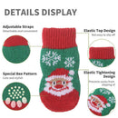 Matching Christmas Socks Set for Adult and Dog- Christmas Tree Design with One Pair Adult Socks and One Set M Size Anti Slip Pet Socks for Festive Photos and Holiday Wear-5