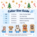 2 PCS Green Pet Christmas Bow Collar with Bell- 28-43 cm Adjustable Festive Bowtie Neck Collar for Cats and Dogs, Cute Holiday Party Decoration Accessory-5