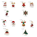 3 Piece Red Green Enamel Christmas Brooch Pins Set - Gold Alloy Festive Lapel Badges with Christmas Tree, Reindeer and Stocking Design, Holiday Jewellery for Suits, Jackets, Bags and Gifts-4