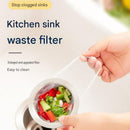 100 Pack Disposable Sink Strainer Bags - Stretchable Polyester Mesh Drain Filter for Kitchen Waste - Prevents Clogs, Easy Mess Free Cleanup, Fits Standard Sink Baskets-2