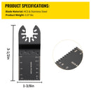 100PCS Oscillating Saw Blades, Quick Release Multitool Blades Kit, HCS Tool Blades for Wood Plastic, Compatible with Dewalt Dremel Fein Worx Bosch Makita Milwaukee-7