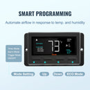 VEVOR Shutter Exhaust Fan, 305 mm /12 inch with Temperature Humidity Controller, EC-motor, 904 CFM, Variable Speed Adjustable Wall Mount Attic Fan, Ventilation and Cooling for Greenhouses, Garages, Sheds-3