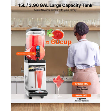 Commercial Slushy Machine 15L Margarita Smoothie Frozen Drink Maker - 0