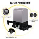 VEVOR Sliding Gate Opener, 1800 KG 4 m, Automatic Sliding Gate with 4 Remote Controllers & APP Control, Electric Rolling Driveway Slide Gate Motor, Complete Gate Operator Hardware Security System Kit-6