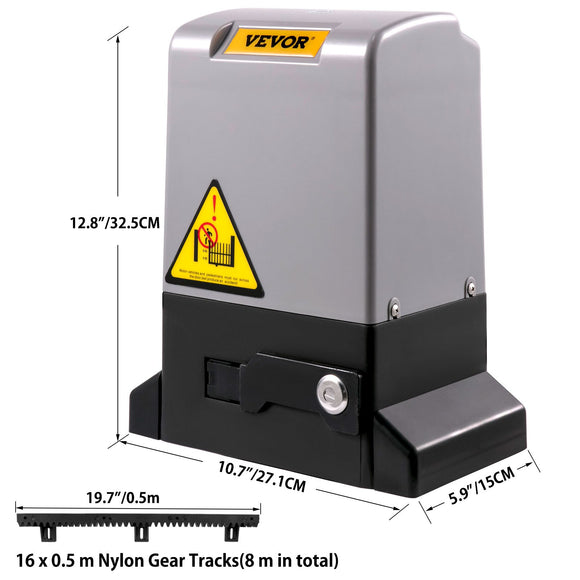 VEVOR Sliding Gate Opener Automatic Sliding Gate 1800 KG 4 Remote & APP Control