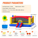 Inflatable Bounce House, Outdoor High Quality Playhouse Trampoline, Jumping Bouncer with Blower, Slide, and Storage Bag, Family Backyard Bouncy Castle, for Kid Ages 3_10 Years, 4.5x4.4x2m-7