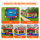 VEVOR Inflatable Bounce House, Outdoor High Quality Playhouse Trampoline, Jumping Bouncer with Blower, Slide, and Storage Bag, Family Backyard Bouncy Castle, for Kid Ages 3_10 Years, 4.5x4.4x2m-6
