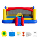 VEVOR Inflatable Bounce House, Outdoor High Quality Playhouse Trampoline, Jumping Bouncer with Blower, Slide, and Storage Bag, Family Backyard Bouncy Castle, for Kid Ages 3_10 Years, 4.5x4.4x2m-9
