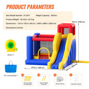 Inflatable Bounce House, Outdoor High Quality Playhouse Trampoline, Jumping Bouncer with Blower, Slide, and Storage Bag, Family Backyard Bouncy Castle, for Kid Ages 3_8 Years, 3.4x2.6x2.3m-7