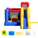 Inflatable Bounce House, Outdoor High Quality Playhouse Trampoline, Jumping Bouncer with Blower, Slide, and Storage Bag, Family Backyard Bouncy Castle, for Kid Ages 3_8 Years, 3.4x2.6x2.3m-9