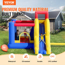 VEVOR Inflatable Bounce House, Outdoor High Quality Playhouse Trampoline, Jumping Bouncer with Blower, Slide, and Storage Bag, Family Backyard Bouncy Castle, for Kid Ages 3_8 Years, 3.4x2.6x2.3m-2