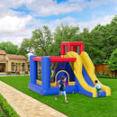 VEVOR Inflatable Bounce House, Outdoor High Quality Playhouse Trampoline, Jumping Bouncer with Blower, Slide, and Storage Bag, Family Backyard Bouncy Castle, for Kid Ages 3_8 Years, 3.4x2.6x2.3m-8