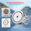 VEVOR 771 Kg Strong Fishing Magnet Kit Double Sided Pull Force Rope Carabiner-4