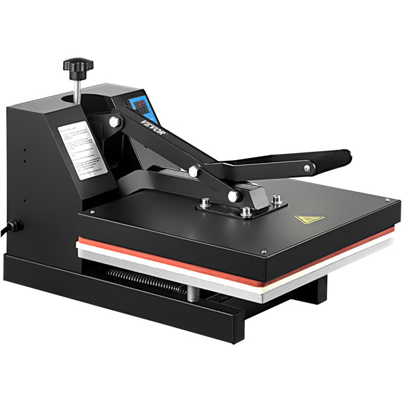 VEVOR Heat Press 15X15 Inch Heat Press Machine Industrial Quality Power T Shirt Heat Press Sublimation Machine Clamshell Heat Press Machine for T Shirts