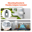 VEVOR 6" to 4.5" Radon Mitigation Fan System Kit Quiet 380 CFM Inline Duct Fan-5