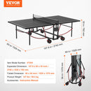 VEVOR Ping Pong Table Foldable Table Tennis Game Table Indoor Outdoor with Net-7