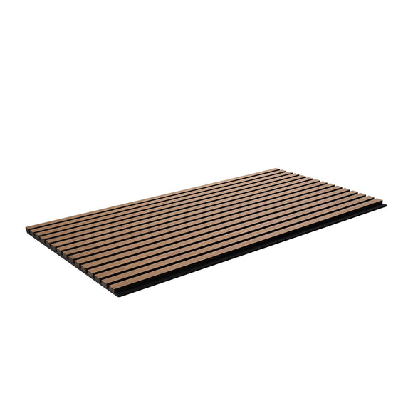 Wood Slat Acoustic Panels 23.6 x 47.2 inch for Modern Wall Decor Walnut