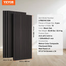 VEVOR Wood Slat Acoustic Panels 23.6 x 47.2 inch for Modern Wall Decor Black Oak-7
