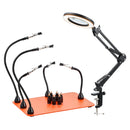 VEVOR Magnetic Helping Hands Soldering Station 3X LED Magnifying Lamp 5 Arms-1