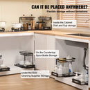 2-Tier Wire Pull Out Cabinet Under Sink Basket Organizer 10.7"x14.2" 2PCS-3