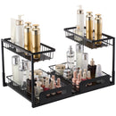 VEVOR 2-Tier Wire Pull Out Cabinet Under Sink Basket Organizer 10.7"x14.2" 2PCS-10