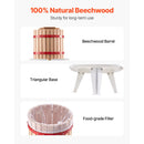 Fruit Wine Press Manual Press for Wine Making 3.2 Gal/12L Wood Basket-3