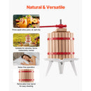 Fruit Wine Press Manual Press for Wine Making 3.2 Gal/12L Wood Basket-6