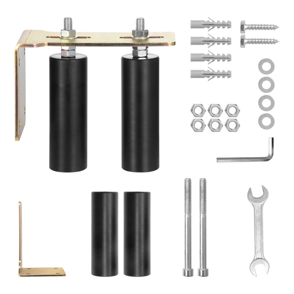 VEVOR Sliding Gate Kit 6” Rolling Hardware with L-Bracket Adjustable for Door