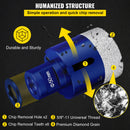 VEVOR Diamond Drill Bits 4PCS Diamond Hole Saw 35/40/50/68mm Tile Hole Saw Kit Vacuum Brazed Diamond Drill Bit 0.59in/15mm Segment Tile Hole Saw w Storage Case for Tile Ceramic Porcelain Marble Stone-5