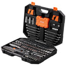 VEVOR Mechanics Tool Set and Socket Set 1/4in 3/8in Drive 145 Pcs SAE and Metric-9