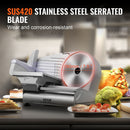 VEVOR Meat Slicer, 180W Electric Deli Food Slicer with 7.5" SUS420 Stainless Steel Blade and Blade Guard, 0 - 0.6 inch Adjustable Thickness for Home Use, Easy to Clean, Cut Meat, Bread, Ham and Cheese-4