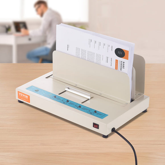 VEVOR Thermal Binding Machine, 500 Sheets Capacity Book Binding Machine, Thermal Book Binder 50mm Binding Thickness A3(Short Edge)/A4/A5 Document, with Infrared Optical Detection