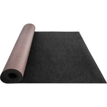 Bass Boat Carpet Cutpile Marine Carpet 6 x 13 ft Charcoal Black In/Outdoor