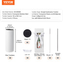 VEVOR 8 Pack Straight Sublimation Tumblers, 30 oz Blank Tumbler Bulk, Stainless Steel Double Wall Tumbler Cups with Straw, Lid, Brush, Base, Shrink Wrap, Gift Box, for Heat Press and Heat Transfer-7