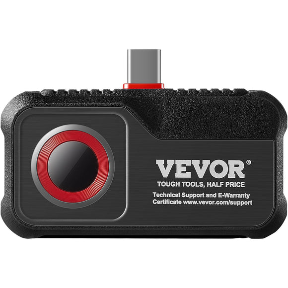 VEVOR Thermal Imaging Camera for Android, 256 x 192 IR Resolution Infrared Thermal Imager with Visual Camera, 25Hz Refresh Rate Thermal Camera for Smartphone/Tablet, -4-1022°F Temperature Range, IP54