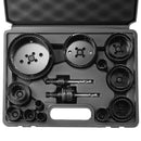 VEVOR Hole Saw Kit, 18 PCS Saw Blades, 6 Drill Bits, 1 Hex Wrench, Bi Metal M42 Hole Saw Set with Carrying Case, General Purpose Size from 3/4" to 4-1/2", Ideal for Wood Board, Iron and Plastic Plate-1