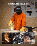 VEVOR Flame-Resistant Welding Jacket Heavy Duty Leather Welding Jacket XL Size-6