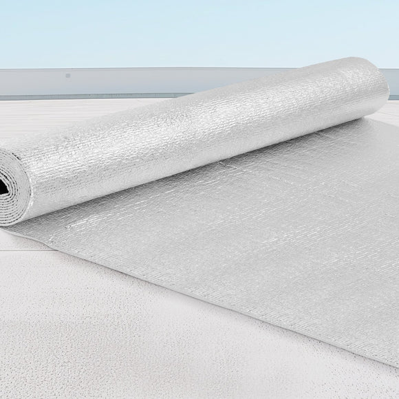 VEVOR Double Reflective Insulation Roll Foam Core Radiant Barrier 120 x 48 Inch / 3 x 1.2M